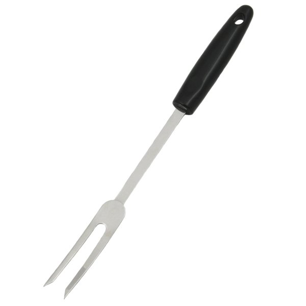 Chef Craft 4 in. W X 12 in. L Black/Silver Stainless Steel Fork 12940